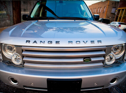 silver Range Rover